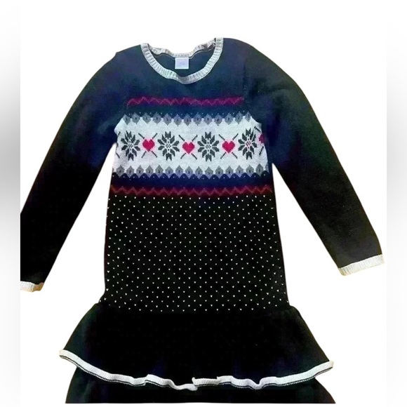 Gymboree sweater dress long sleeve 8. Pullover style ruffles Excellent condition - Picture 1 of 9